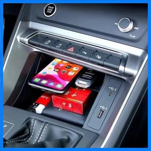 아우디 Q3 F3 스포츠백 2019 2020 2021 자동차 액세서리 중앙 콘솔 보관 장갑 상자 거치대 트레이 인테리어