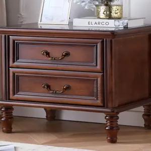 엔틱협탁 2단 화이트 틈새 침대옆 미니협탁 갖추다 선반 침대선반 협탁 서랍장 엔틱