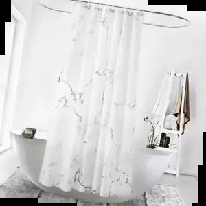 화장실커튼 대리석 마블 패브릭 욕실 방수 샤워커튼