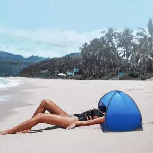 해변 얼굴텐트 휴대용 대형 햇빛가리개 얼굴텐트 원터치텐트 햇빛가리개 미니텐트