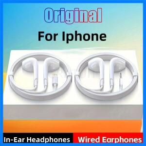 마이크가 있는 유선 헤드폰 iPhone iPod iPad용 볼륨 조절 기능이 있는 경량 헤드폰 6.35mm 헤드폰 잭