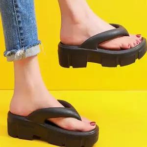 대학생 코디 편한슬리퍼 샌들 여성 베이직 조리 굽높은슬리퍼 여름 슈즈