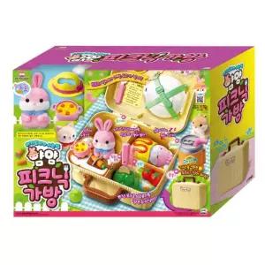 소리내는 아기토끼 피크닉 가방 하우스 여자아이 손주선물 인형놀이 여아장난감