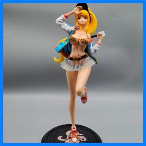 33cm 비디오 게임 아케이드 피규어 및 애니메이션 피규어 브랜드 라벨 나미 원피스 모델 피규어 장난감