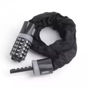 번호키 체인 60cm 자전거자물쇠 비밀번호 사슬자물쇠