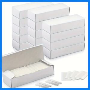 50/100개 단일 블레이드 면도날 - 언박킹 나이프용 산업용 면도날 유리 스크레이퍼 - 금속 재료 - 적합한