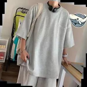 커플트레이닝복세트 편안한 오버핏 트레이닝 여름 데일리 기본 복장