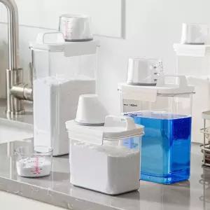 공병 추천템 눈금 가루 계량컵 세탁기 베이킹소다 세제 소분 섬유유연제 보관 디스펜서 통 세탁 용기 신상