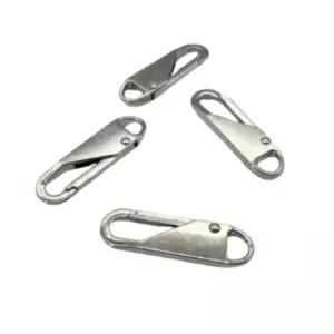 실버 지퍼 다용도 고리