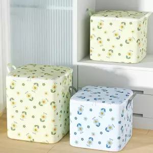 특대형 옷정리함 정리함 이불 이사짐 장난감 이불정리 리빙박스 대형 깔끔한 대용량 옷 플라워