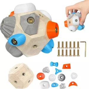 등반가를 위한 수작업 볼더 블록 - 빌드 스트렝스 정밀도 3D 암벽 등반 훈련 볼 휴대용 핑거 트레이너