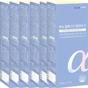 뉴트리코어 맥스 알파 CD 원데이 핏 5g 14포 6박스 12주분 헬스 보충제