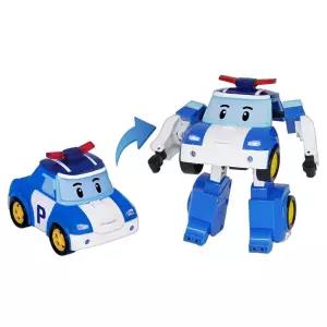 경찰차 폴리 변신로봇 자동차 장난감 4인치 남아완구 어린이생일선물 유아 5세 4세
