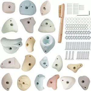 와 성인을 위한 Qicrdvi 프리미엄 레진 암벽 등반 대형 트레이닝 벽 그립 실내/외 암벽과 같은 질감의 장착