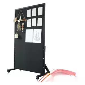 이동식 코르크보드 잡지꽂이 매거진랙 브로셔 거치대 게시판 대형 안내판 스탠드형 홍보보드공고