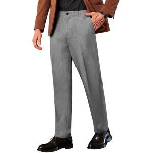 COOFANDY 남성 클래식 핏 드레스 팬츠 캐주얼 플랫 프론트 팬티 익스펜더블 허리 정장 바지