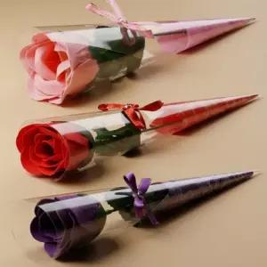 졸업식 꽃다발 한송이 장미 카네이션 비누꽃 꽃비누