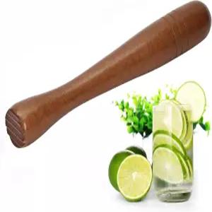 7.6 칵테일용 갈색 나무 머들러 u2013 내구성 있는 얼음 분쇄기 스타일리시한 모히토 바 도구 핸디 칵테일