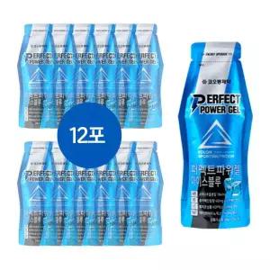 코오롱제약 퍼퍽트 파워젤 아이스블루 12포 운동 중 에너지 부스터 젤 헬스 보충제