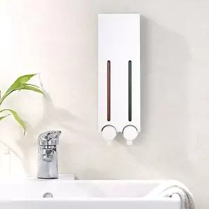 [굿야드] 욕실디스펜서 물비누디스펜서 샴푸디스펜서 2구화이트