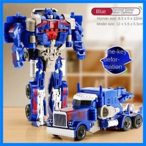 원스텝 변형 로봇 변신 자동차 장난감 액션 피규어 모델 아이 퍼즐 장난감 애니메이션 로봇 모델 변형 자동