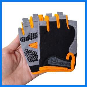 어린이 사이클링 장갑 미끄럼 방지 통기성 반 손가락 스포츠 장갑 자전거 균형 자전거 장갑