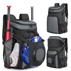 성인 및 청소년용 스마스롭 야구 가방, 헬멧 홀더가 있는 백팩 소프트볼 신발 수납 공간 펜스 후크