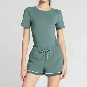 여자헬스운동복 매쉬 반팔티 3부쇼츠 속바지 트레이닝복 홈웨어 세트