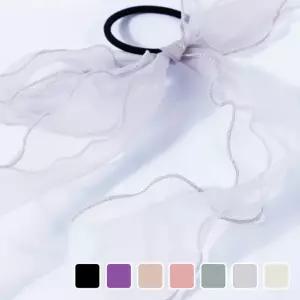 오간자 골프 리본 머리끈 쉬폰 헤어밴드 스카프