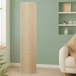 스탠드 에어컨 덮개 먼지 방지 보관 커버 체크 패턴 신축 원단