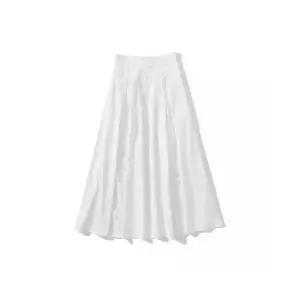 픽토 여자 쉬폰 스커트 겨울 하이웨스트 레이스 신들린 A라인 롱 젠4