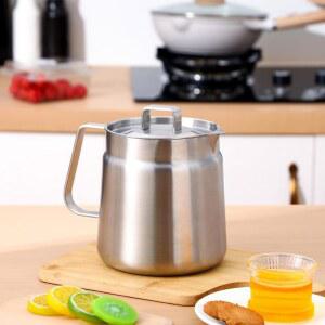 티니유 쿼터 2리터 스테인리스 주전자 냄비 다용도 조리 브러시 버터 라면 밀크 커피 티에 적합