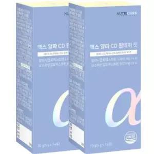 뉴트리코어 맥스 알파 CD 원데이 핏 5g 14포 2박스