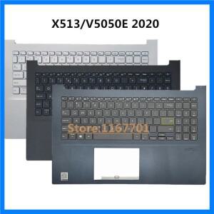 Asus VivoBook 15 X513 M513 V5050E 2020 실버 블루 블랙 백라이트 키보드 케이스 커버 쉘 US UK EU NE 신