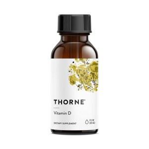 THORNE - 비타민 D 액체 보충제 한 뼈와 근육, 심혈관 및 면역 기능을 지원합니다* 1 Fl Oz (30ml) 600인분