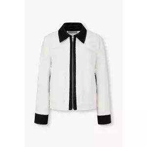 VOV 레더 패치 트위드 자켓 7156110001106 968850