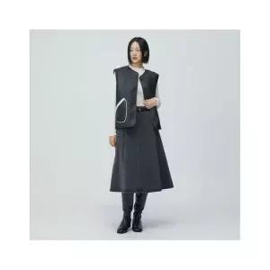 [플라스틱아일랜드]플레어 턱 기모데님 스커트 PR4DS161 1004655