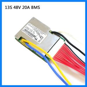 48V 10Ah-50Ah BMS 리튬 배터리 관리 시스템 13S 48V 20A 30A 40A 50A BMS/PCM 밸런스 및 PTC 온도 센서 포