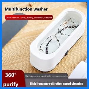 플라스틱 진동 세척기 다목적 초음파 보석 세척기 휴대용 전기 간편 조작 일상용품용
