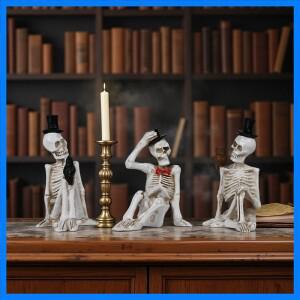 할로윈 만화 해골 캐릭터 피규어 레진 비밀 방 유령의 집 재미있는 분위기 해골 레진 장식 선물 신상품