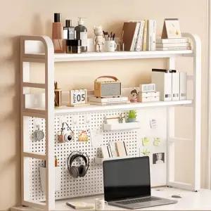 책상위 타공판 책장 정리 데스크 선반 기숙사 중학생 철제 스탠드