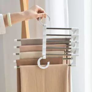 접이식 다기능 5단 논슬립 바지걸이 행거 옷걸이