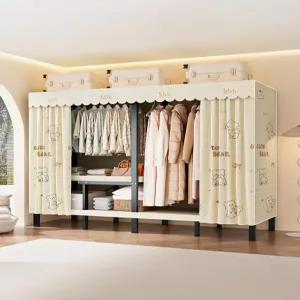 오픈형 간이 옷장 자취방 조립식 원룸 간편 장롱 접이식 선반형