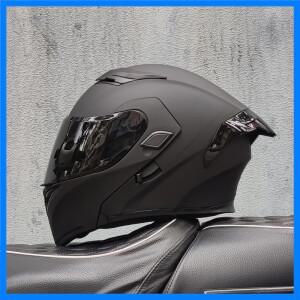 오토바이 헬멧 더블 바이저 모듈러 플립 업 헬멧 DOT 승인 풀 페이스 투구 모토 레이싱 모토크로스 헬멧 DO