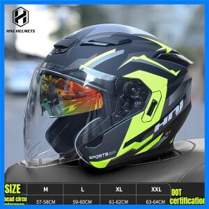 오토바이 하프 헬멧 3/4 헬멧 남성 전기 자전거 여름 3C DOT 인증 안전 헬멧 오픈 헬멧 casco moto