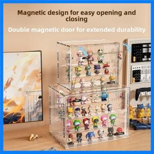 투명 아크릴 블라인드 박스 디스플레이 보관함 케이스 장난감 피규어 쇼케이스 버블 매트 대형 플라스틱 보
