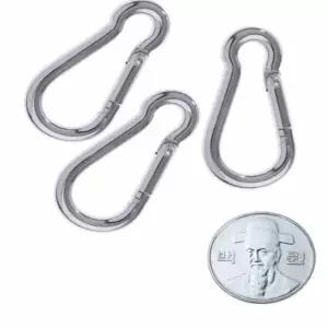 강철 카라비너 4mm 16개 멀티카라비너 키링카라비너 카라비너 등산 만능 멀티 암벽 용고리 등반용