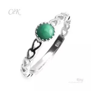 클루아조네 은반지 스터링실버 오닉스 CeK R5292