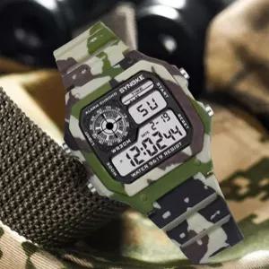 전자시계 군인 손목 방수 아웃도어 알람 밀리터리