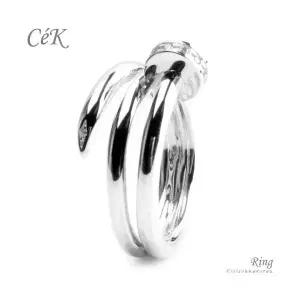 클루아조네코리아 은반지 스터링실버 CeK R9001W